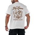 Reading Book Lover Bookish Librarian Silly Goose Book Club Men's Back Print T-Shirt