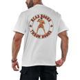 Reading Book Lover Boxer Boxing Lover Read Books Throw Hooks Men's Back Print T-Shirt