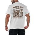 Reading Book Lover Made To Read Books Forces To Read Emails Men's Back Print T-Shirt