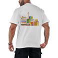 Reading Books Librarian Reader Nerd I'm Ok Teacher Men's Back Print T-Shirt Reading Books Librarian Reader Nerd I'm Ok Teacher Men's Back Print T-Shirt