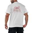 Reading Books Mom Mothers Day Coquette Pink Bow Book Lovers Men's Back Print T-Shirt