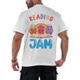 Reading Is My Jam I Love To Read Books Boy Girl Men's Back Print T-Shirt Reading Is My Jam I Love To Read Books Boy Girl Men's Back Print T-Shirt
