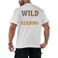 Reading Lover Apparel Wild About Reading Reading Books Men's Back Print T-Shirt Reading Lover Apparel Wild About Reading Reading Books Men's Back Print T-Shirt