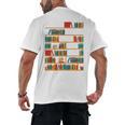Reading Shirt There Is No Such Thing As Too Many Books Men's Back Print T-Shirt