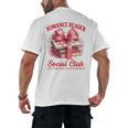 Romance Book Reading Bookish Romance Reader Social Club Men's Back Print T-Shirt Romance Book Reading Bookish Romance Reader Social Club Men's Back Print T-Shirt