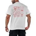 Romance Book Tropes Men's Back Print T-Shirt