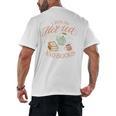 I Run ON HOT Tea & Books Reader Reading Meme Men's Back Print T-Shirt