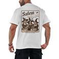 Salem Book Club Bookish Halloween Retro Salem Witch Book Men's Back Print T-Shirt