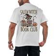 Salem Witch Book Club Raccoon Reading Men's Back Print T-Shirt