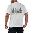 Seasons Readings Christmas Tree Book Lover Men's Back Print T-Shirt Seasons Readings Christmas Tree Book Lover Men's Back Print T-Shirt