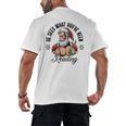 He Sees What You'Ve Been Reading Santa Xmas Book Lover Men's Back Print T-Shirt He Sees What You'Ve Been Reading Santa Xmas Book Lover Men's Back Print T-Shirt