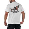 Shark Costume Teens Books Nerds Shark Stuffed Animal Sharks Men's Back Print T-Shirt Shark Costume Teens Books Nerds Shark Stuffed Animal Sharks Men's Back Print T-Shirt