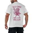 Silly Goose Book Club Men's Back Print T-Shirt