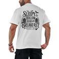 Sleepy Hollow Dead And Breakfast Please Book Ahead Men's Back Print T-Shirt