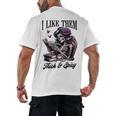 Smut Reader Spicy Book Romance I Like Them Thick & Spicy Men's Back Print T-Shirt