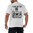 Smutty Spicy Book Smut Reader I Look Better Bent Over A Book Men's Back Print T-Shirt