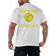 Softball Scorekeeper For a Score Book Keeper Premium Tri-Blend Men's Back Print T-Shirt