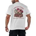 Spicy Books Spread Those Pages Like A Good Girl Dark Romance Men's Back Print T-Shirt Spicy Books Spread Those Pages Like A Good Girl Dark Romance Men's Back Print T-Shirt