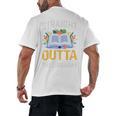 Straight Outta The Library Book Lover Men Women Premium Tri-Blend Men's Back Print T-Shirt
