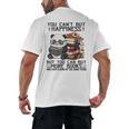 Teacher Bookworm Book Lover Panda Reading Book Librarian Tee Men's Back Print T-Shirt