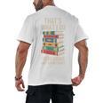 That's What i Do i Read Books And i Know Things Cute Graphic Men's Back Print T-Shirt
