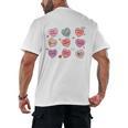 Things I Do On Valentines's Day Book Lover Candy Heart Men's Back Print T-Shirt