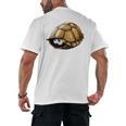 Timid Turtle Cute Introvert Misanthropic Antisocial Men's Back Print T-Shirt Timid Turtle Cute Introvert Misanthropic Antisocial Men's Back Print T-Shirt