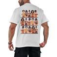 History Month Educated Black Women Girls Reading Books Men's Back Print T-Shirt