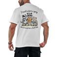 I Tried To Form A Gang But It Turned Into A Book-Club Reader Men's Back Print T-Shirt