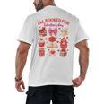 Valentines Reading Book Lover All Booked For Valentine's Day Men's Back Print T-Shirt Valentines Reading Book Lover All Booked For Valentine's Day Men's Back Print T-Shirt