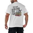 Vintage I Just Want To Read Books And Pet Cats Cat Raglan Baseball Tee Men's Back Print T-Shirt Vintage I Just Want To Read Books And Pet Cats Cat Raglan Baseball Tee Men's Back Print T-Shirt
