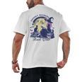 Vintage Sexy Witch Spooky Readers Book Lover Club Halloween Men's Back Print T-Shirt