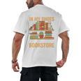 If You Walk A Mile In My Shoes You'Ll End Up At Bookstore Men's Back Print T-Shirt
