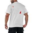 Warning Social Battery Is Low Introvert Shirt Men's Back Print T-Shirt