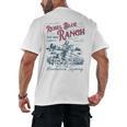 Western Book Love Cowboy Reader Bookish Bookworm Cowgirl Men's Back Print T-Shirt