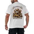 Wise Owl Reading Books Men's Back Print T-Shirt