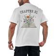 Women's Chapter 21 Book Lovers & Readers 21st Birthday Wildflowers Men's Back Print T-Shirt