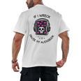 If I Wreck Pause My Audiobook Lover Reader Book-Club Women Men's Back Print T-Shirt If I Wreck Pause My Audiobook Lover Reader Book-Club Women Men's Back Print T-Shirt