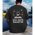 100 Days Smarter Astronaut Book 100th Day Girls Kids Women Men's Back Print T-Shirt