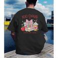 100th Day Of School Teachers 100 Days Of Coffee Chaos Books Men's Back Print T-Shirt