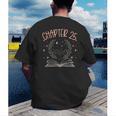 25th Birthday Women Book Lovers Chapter 25 Its My Birthday Men's Back Print T-Shirt