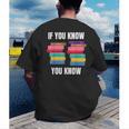67 Reading Books 6 7 If You Know Six Seven Men's Back Print T-Shirt