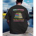Abibliophobia Book Lovers Graphic Men's Back Print T-Shirt Abibliophobia Book Lovers Graphic Men's Back Print T-Shirt