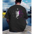 Ace Pride Book With Stars Moons And Magic Hand Men's Back Print T-Shirt