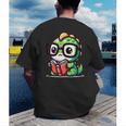 Adorable Book Lover Iguana With Reading Glasses Cute Men's Back Print T-Shirt Adorable Book Lover Iguana With Reading Glasses Cute Men's Back Print T-Shirt