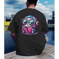 Adorable Book Lover Robot With Reading Glasses Cute Men's Back Print T-Shirt Adorable Book Lover Robot With Reading Glasses Cute Men's Back Print T-Shirt