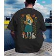 Alice In Wonderland Book Lover Lewis Carroll Rabbit Men's Back Print T-Shirt
