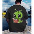 Alien Reading Book Believe In Yourself Kids Women Men Men's Back Print T-Shirt