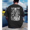 Alien Valentine Science Fiction Vintage Comic Book Men's Back Print T-Shirt Alien Valentine Science Fiction Vintage Comic Book Men's Back Print T-Shirt