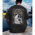 Anti-Social Book-Club Cat Graphic Men's Back Print T-Shirt